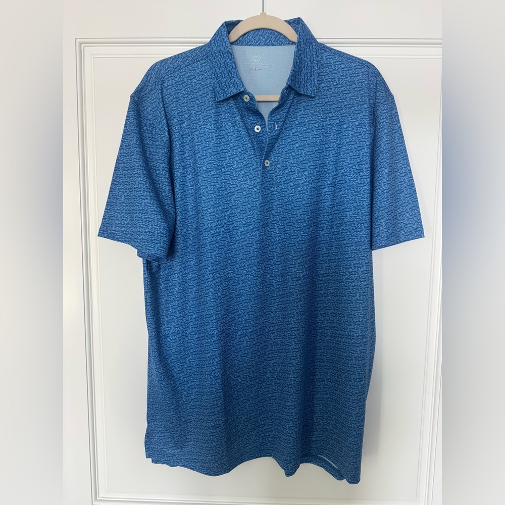 Southern Tide Blue Gator Polo Shirt Men’s L